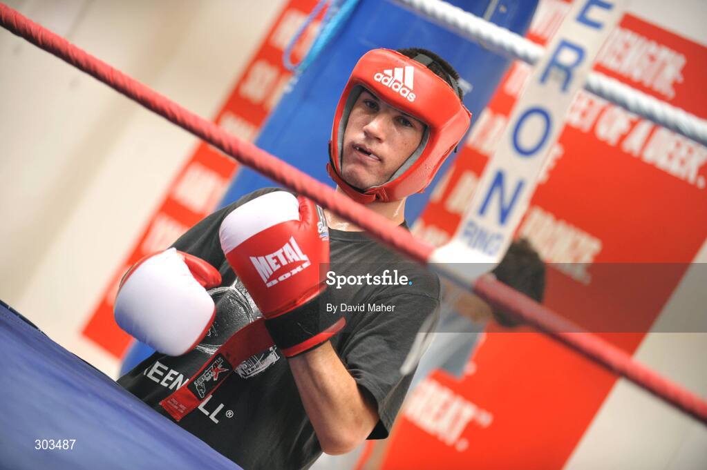 10 June 2008; Ireland's Olympic boxer John Joe Nevin during a photocall. Olympic Boxers photocall, National Stadium, Dublin. Picture credit: David Maher / SPORTSFILE *** Local Caption *** S0806060 Olympic Boxers photocall