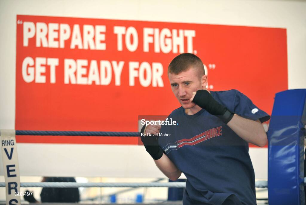 10 June 2008; Ireland's Olympic boxer Paddy Barnes during a photocall. Olympic Boxers photocall, National Stadium, Dublin. Picture credit: David Maher / SPORTSFILE *** Local Caption *** S0806060 Olympic Boxers photocall