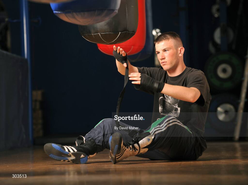 10 June 2008; Ireland's Olympic boxer John Joe Nevin during a photocall. Olympic Boxers photocall, National Stadium, Dublin. Picture credit: David Maher / SPORTSFILE *** Local Caption *** S0806060 Olympic Boxers photocall