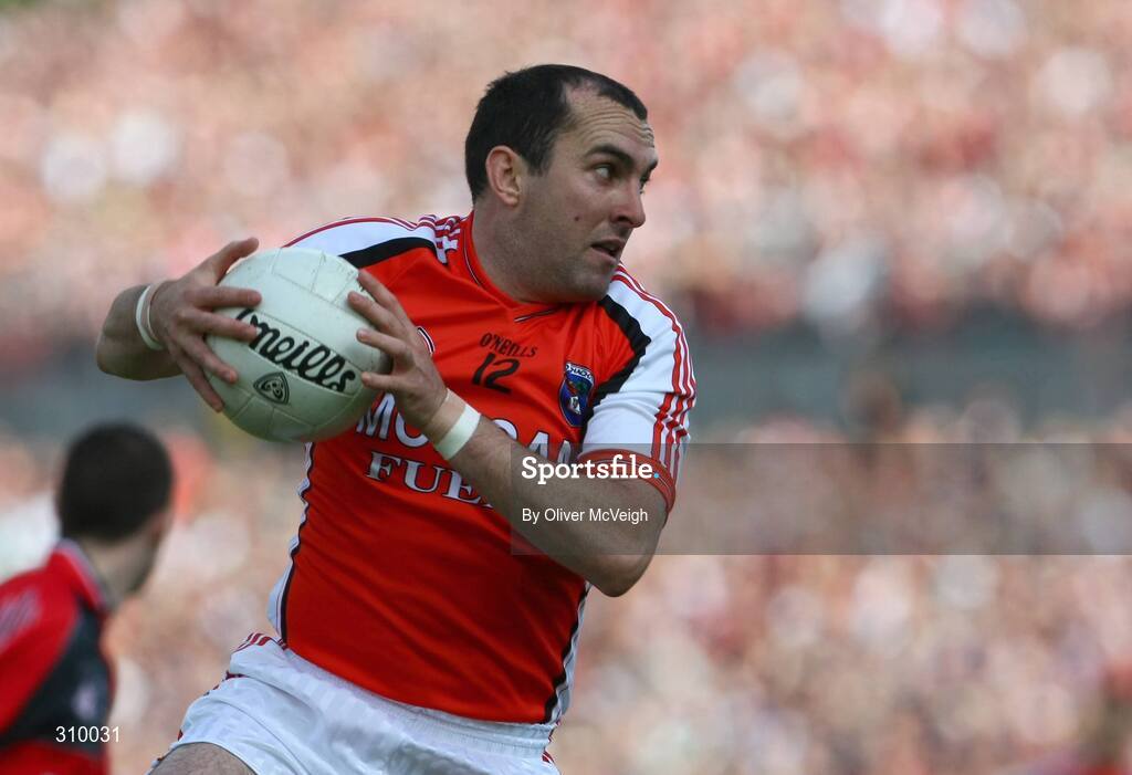 29 June 2008; Martin O'Rourke, Armagh. GAA Football Ulster Senior Championship Semi-Final, Down v Armagh, St Tighearnach's Park, Clones, Co. Monaghan. Picture credit: Oliver McVeigh / SPORTSFILE