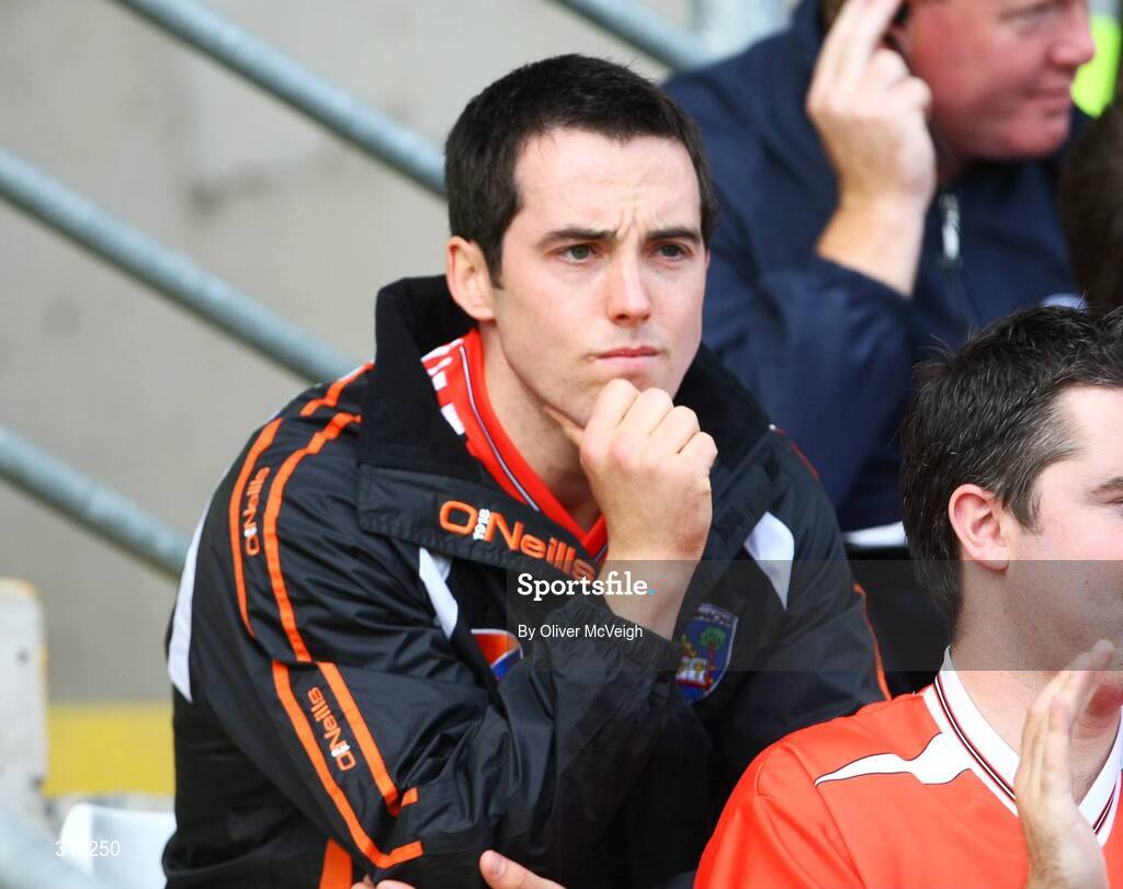 29 June 2008; Aaron Kernan, Armagh, on the bench. GAA Football Ulster Senior Championship Semi-Final, Down v Armagh, St Tighearnach's Park, Clones, Co. Monaghan. Picture credit: Oliver McVeigh / SPORTSFILE