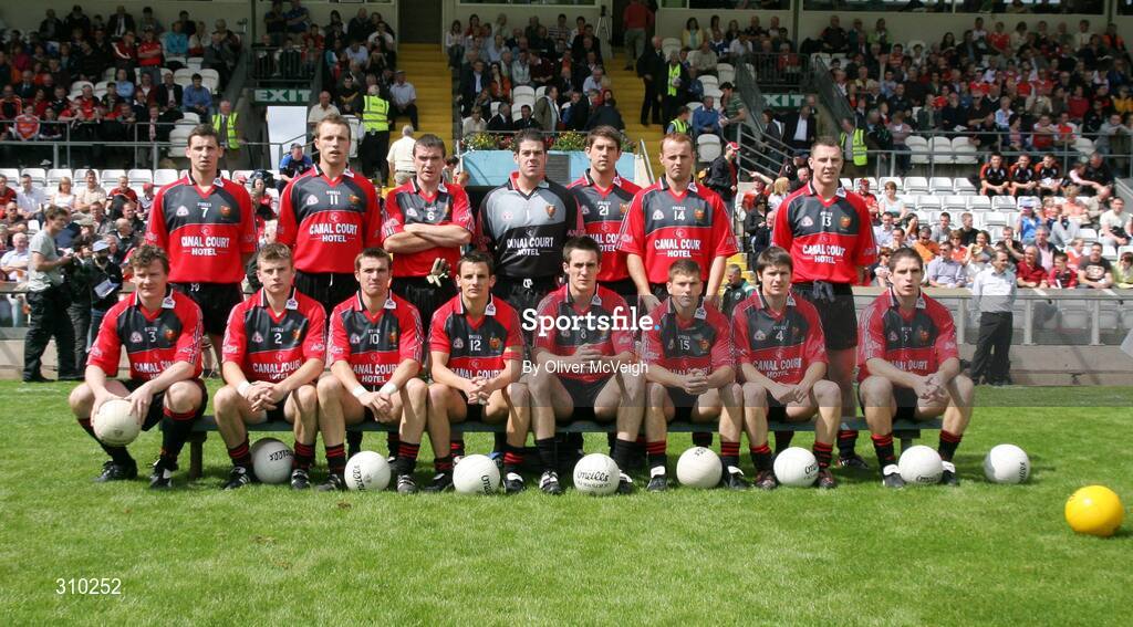 29 June 2008; The Down team. GAA Football Ulster Senior Championship Semi-Final, Down v Armagh, St Tighearnach's Park, Clones, Co. Monaghan. Picture credit: Oliver McVeigh / SPORTSFILE