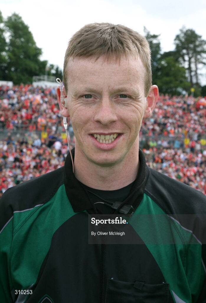29 June 2008; Referee Jimmy White, Cavan. GAA Football Ulster Senior Championship Semi-Final, Down v Armagh, St Tighearnach's Park, Clones, Co. Monaghan. Picture credit: Oliver McVeigh / SPORTSFILE