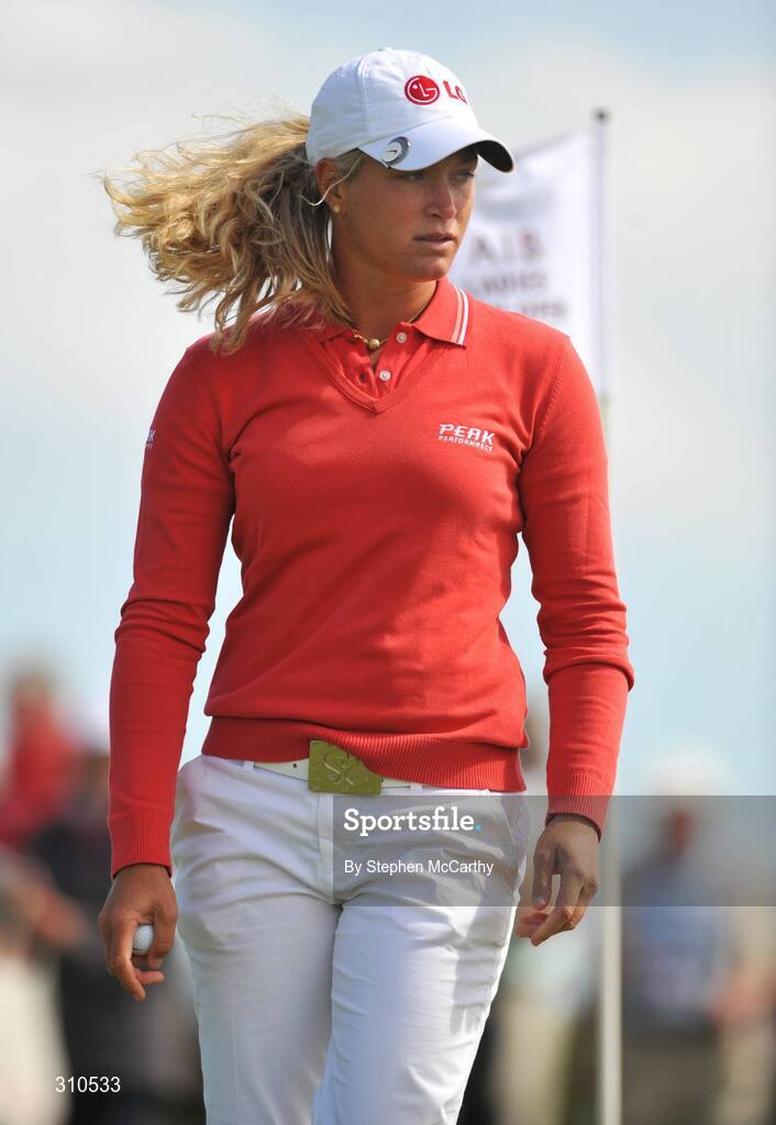 13 July 2008; Suzann Pettersen, Norway, during the final round of the AIB Ladies Irish Open Golf Championship. Portmarnock Hotel and Golf Links, Co. Dublin. Picture credit: Stephen McCarthy / SPORTSFILE