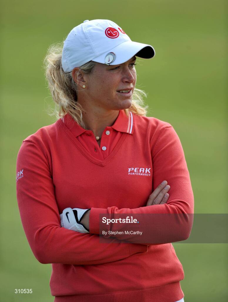 13 July 2008; Suzann Pettersen, Norway, during the final round of the AIB Ladies Irish Open Golf Championship. Portmarnock Hotel and Golf Links, Co. Dublin. Picture credit: Stephen McCarthy / SPORTSFILE