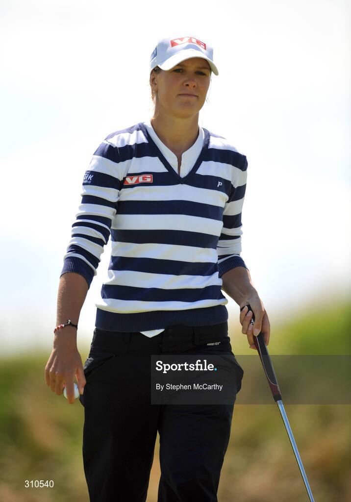 13 July 2008; Marianne Skarpnord, Norway, during the final round of the AIB Ladies Irish Open Golf Championship. Portmarnock Hotel and Golf Links, Co. Dublin. Picture credit: Stephen McCarthy / SPORTSFILE