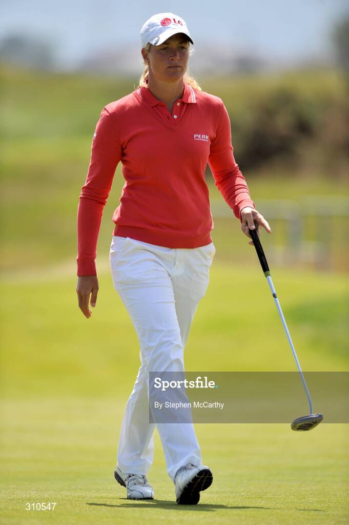 13 July 2008; Suzann Pettersen, Norway, during the final round of the AIB Ladies Irish Open Golf Championship. Portmarnock Hotel and Golf Links, Co. Dublin. Picture credit: Stephen McCarthy / SPORTSFILE