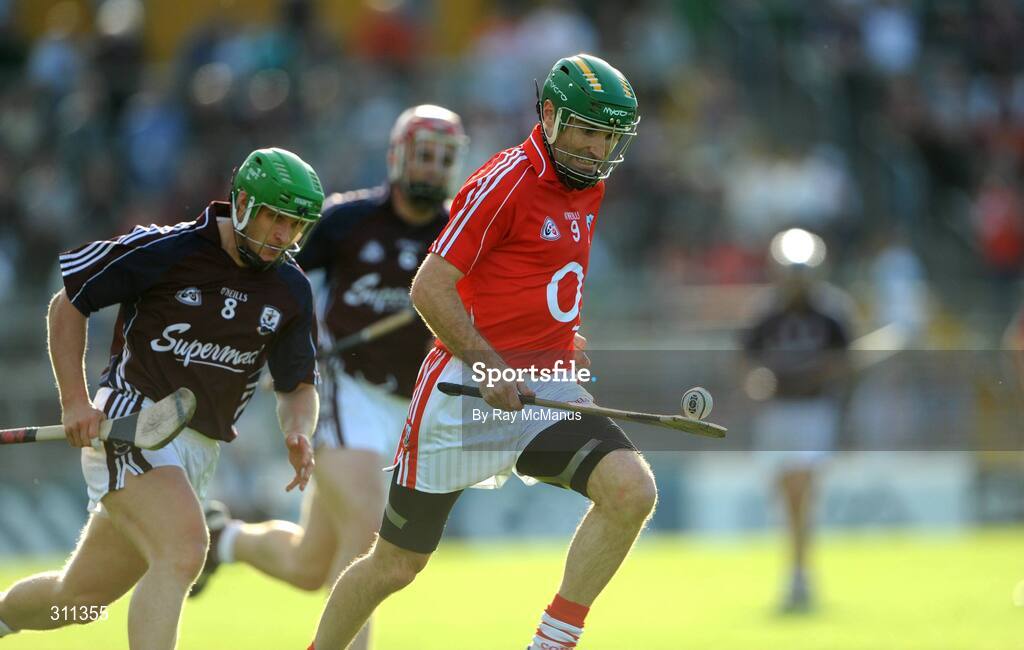 19 July 2008; Jerry O'Connor, Cork, in action against Fergal Healy, Galway. GAA Hurling All-Ireland Senior Championship Qualifier - Round 4, Cork v Galway, Thurles, Co. Tipperary. Picture credit: Ray McManus / SPORTSFILE