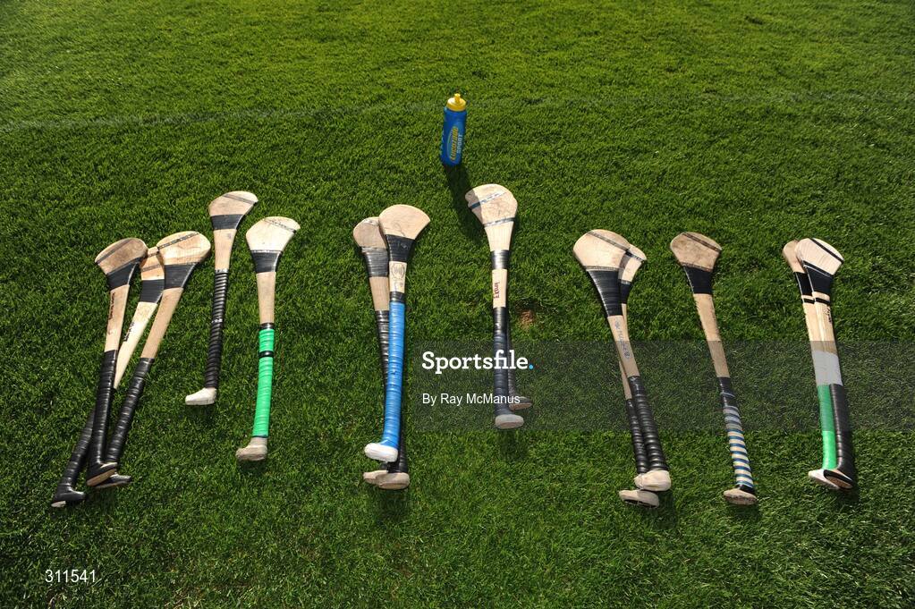 19 July 2008; Spare Waterford hurleys on the sideline. GAA Hurling All-Ireland Senior Championship Qualifier - Round 4, Offaly v Waterford, Thurles, Co. Tipperary. Picture credit: Ray McManus / SPORTSFILE