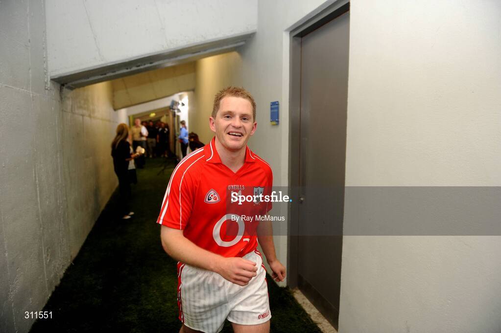 19 July 2008; Cork star Joe Deane makes his way back to the dressing room. GAA Hurling All-Ireland Senior Championship Qualifier - Round 4, Cork v Galway, Thurles, Co. Tipperary. Picture credit: Ray McManus / SPORTSFILE