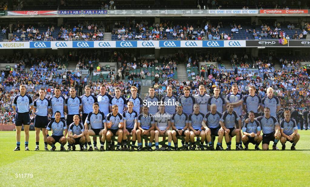 20 July 2008; The Dublin team. GAA Football Leinster Senior Championship Final, Dublin v Wexford, Croke Park, Dublin. Picture credit: David Maher / SPORTSFILE