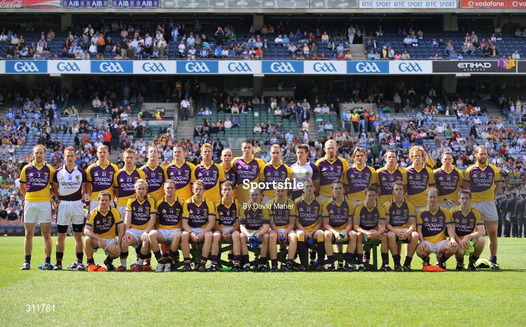 20 July 2008; The Wexford team. GAA Football Leinster Senior Championship Final, Dublin v Wexford, Croke Park, Dublin. Picture credit: David Maher / SPORTSFILE