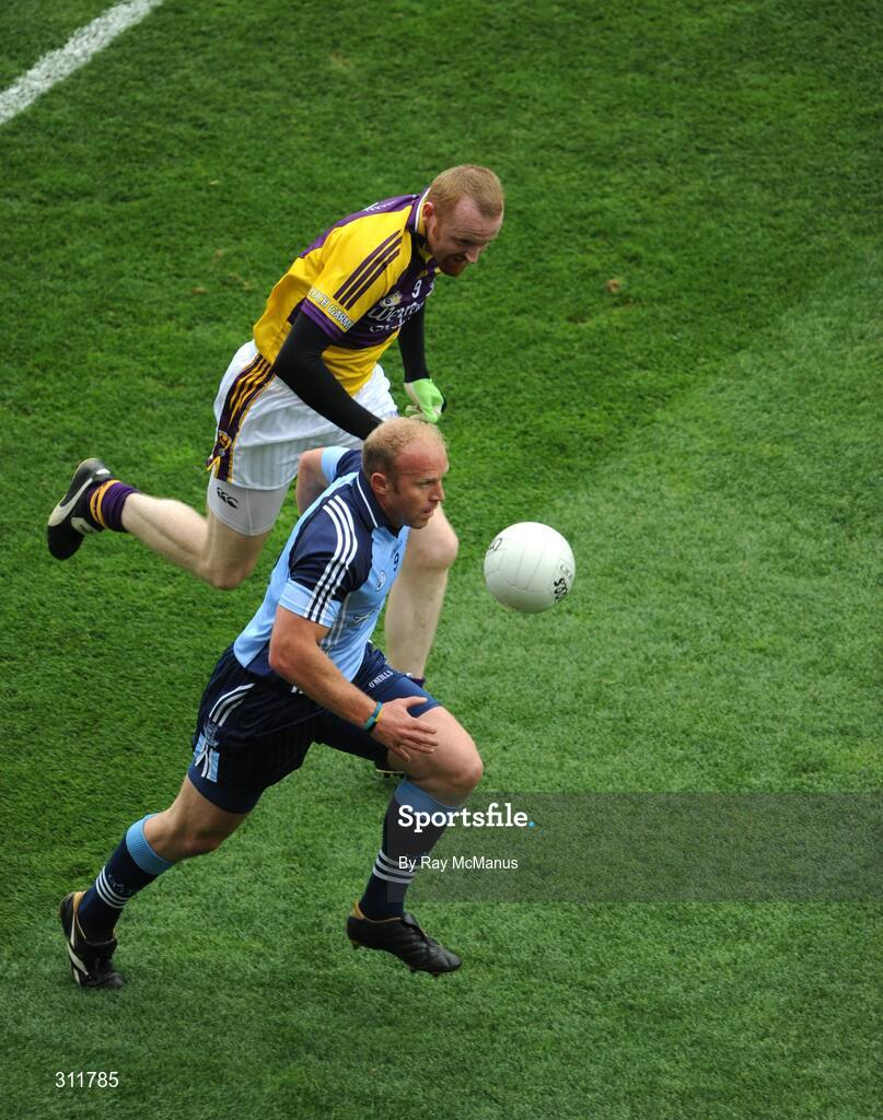 20 July 2008; Shane Ryan, Dublin, in action against Brendan Doyle, Wexford. GAA Football Leinster Senior Championship Final, Dublin v Wexford, Croke Park, Dublin. Picture credit: Ray McManus / SPORTSFILE