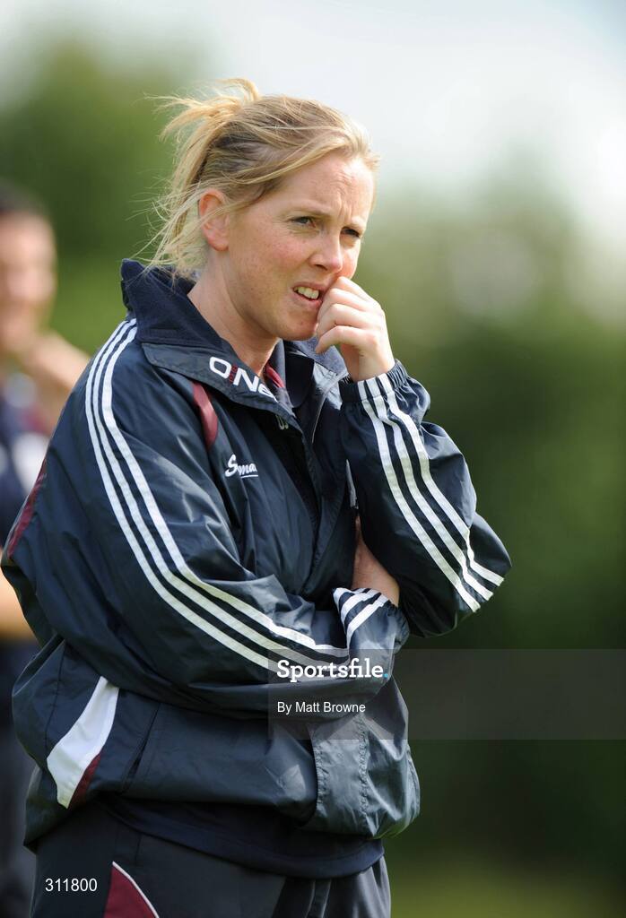 20 July 2008; Galway Coach Anne Broderick. Gala All-Ireland Senior Camogie Championship, Kilkenny v Galway, Ryall Park, Kilmanagh, Co. Kilkenny. Picture credit: Matt Browne / SPORTSFILE