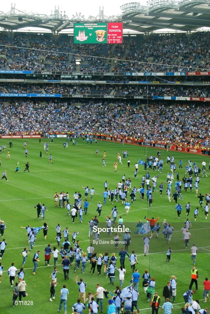 20 July 2008; A general view of Croke Park as Dublin supporters invade the pitch. GAA Football Leinster Senior Championship Final, Dublin v Wexford, Croke Park, Dublin. Picture credit: Dáire Brennan / SPORTSFILE