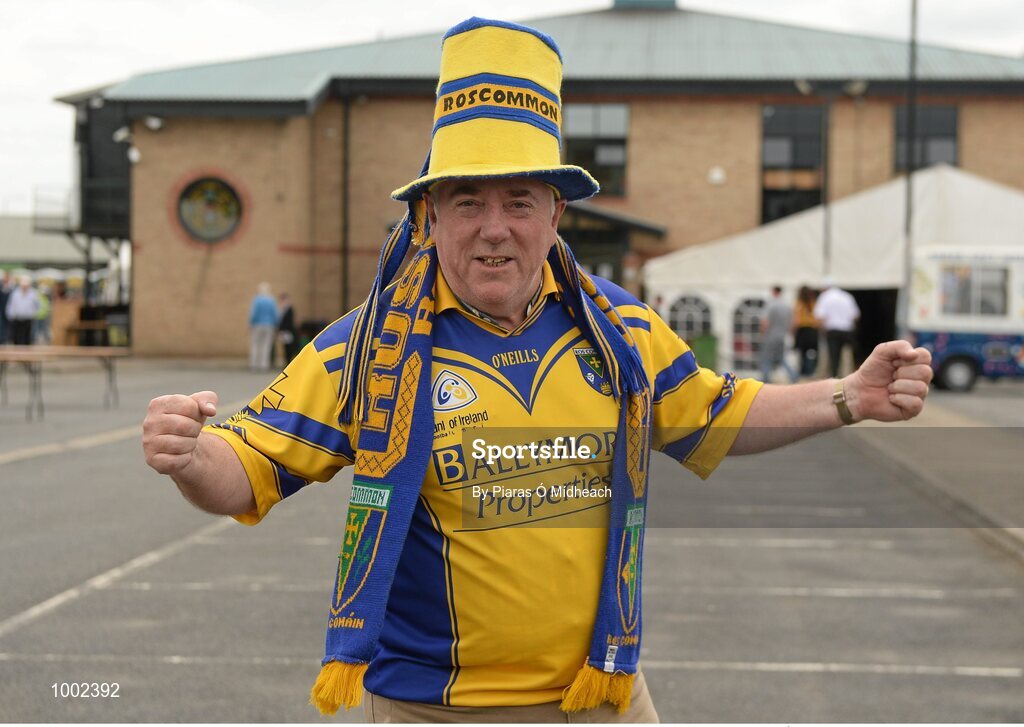 24 May 2015; Roscommon supporter Willie Tiernan, from Boyle, at the game. Connacht GAA Football Senior Championship Quarter-Final, London v Roscommon. Páirc Smárgaid, Ruislip, London, England. Picture credit: Piaras Ó Mídheach / SPORTSFILE