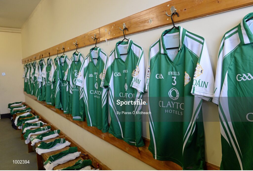 24 May 2015; A general view of London jerseys in the dressing room before the game. Connacht GAA Football Senior Championship Quarter-Final, London v Roscommon. Páirc Smárgaid, Ruislip, London, England. Picture credit: Piaras Ó Mídheach / SPORTSFILE