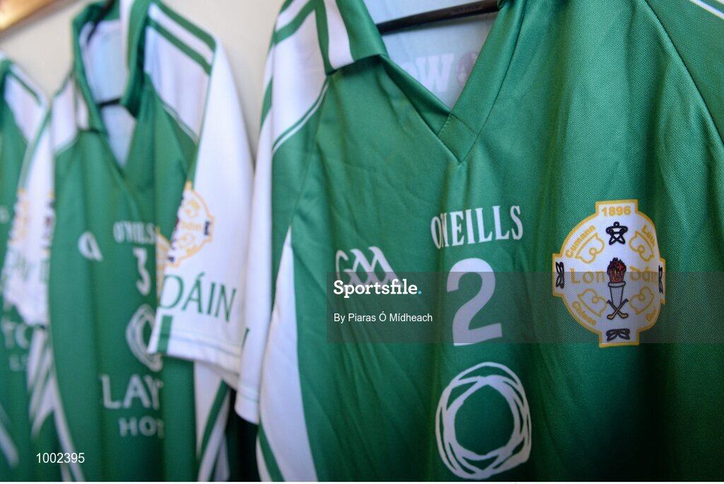 24 May 2015; A general view of London jerseys in the dressing room before the game. Connacht GAA Football Senior Championship Quarter-Final, London v Roscommon. Páirc Smárgaid, Ruislip, London, England. Picture credit: Piaras Ó Mídheach / SPORTSFILE