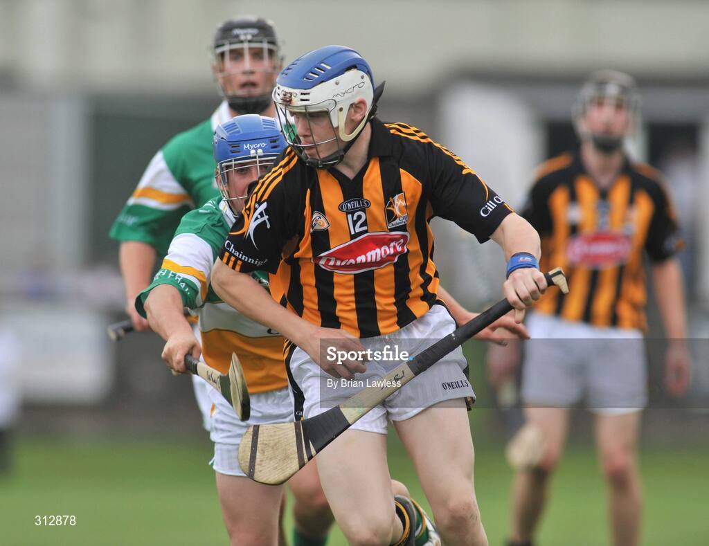 24 July 2008; T.J. Reid, Kilkenny, in action against Ger Treacy, Offaly. Leinster GAA Hurling Under 21 Championship Final, Offaly v Kilkenny, O'Connor Park, Tullamore, Co. Offaly. Picture credit: Brian Lawless / SPORTSFILE
