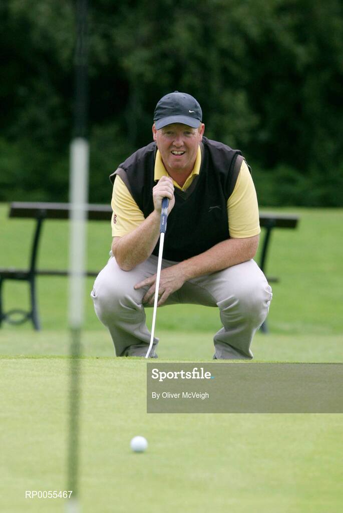18 July 2008; Former Armagh star, Benny Tierney, Mullaghban GFC, Armagh, during the FBD GAA Golf Challenge, Ulster Final. Current GAA stars and all-time legends were on hand to tee off the competition, which is now in its ninth year and allows GAA clubs from across Ireland and abroad to compete for an All-Ireland title on a completely level par, without restrictions. Killymoon Golf Club, Cookstown, Co. Tyrone. Picture credit: Oliver McVeigh / SPORTSFILE