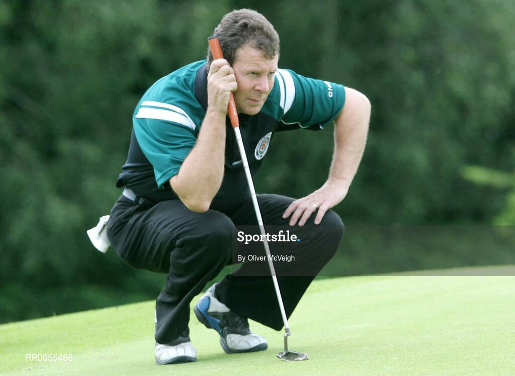 18 July 2008; Jim McKay, Killeavy GFC, during the FBD GAA Golf Challenge, Ulster Final. Current GAA stars and all-time legends were on hand to tee off the competition, which is now in its ninth year and allows GAA clubs from across Ireland and abroad to compete for an All-Ireland title on a completely level par, without restrictions. Killymoon Golf Club, Cookstown, Co. Tyrone. Picture credit: Oliver McVeigh / SPORTSFILE