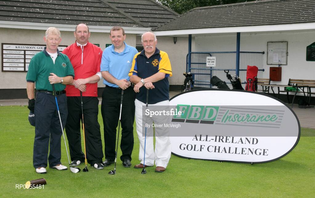 18 July 2008; The St Teresa's GFC team, Antrim, during the FBD GAA Golf Challenge, Ulster Final. Current GAA stars and all-time legends were on hand to tee off the competition, which is now in its ninth year and allows GAA clubs from across Ireland and abroad to compete for an All-Ireland title on a completely level par, without restrictions. Killymoon Golf Club, Cookstown, Co. Tyrone. Picture credit: Oliver McVeigh / SPORTSFILE