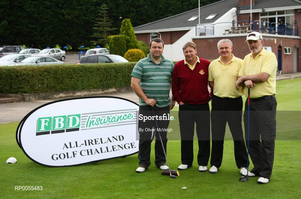 18 July 2008; The O'Donnells GFC team, Antrim during the FBD GAA Golf Challenge, Ulster Final. Current GAA stars and all-time legends were on hand to tee off the competition, which is now in its ninth year and allows GAA clubs from across Ireland and abroad to compete for an All-Ireland title on a completely level par, without restrictions. Killymoon Golf Club, Cookstown, Co. Tyrone. Picture credit: Oliver McVeigh / SPORTSFILE