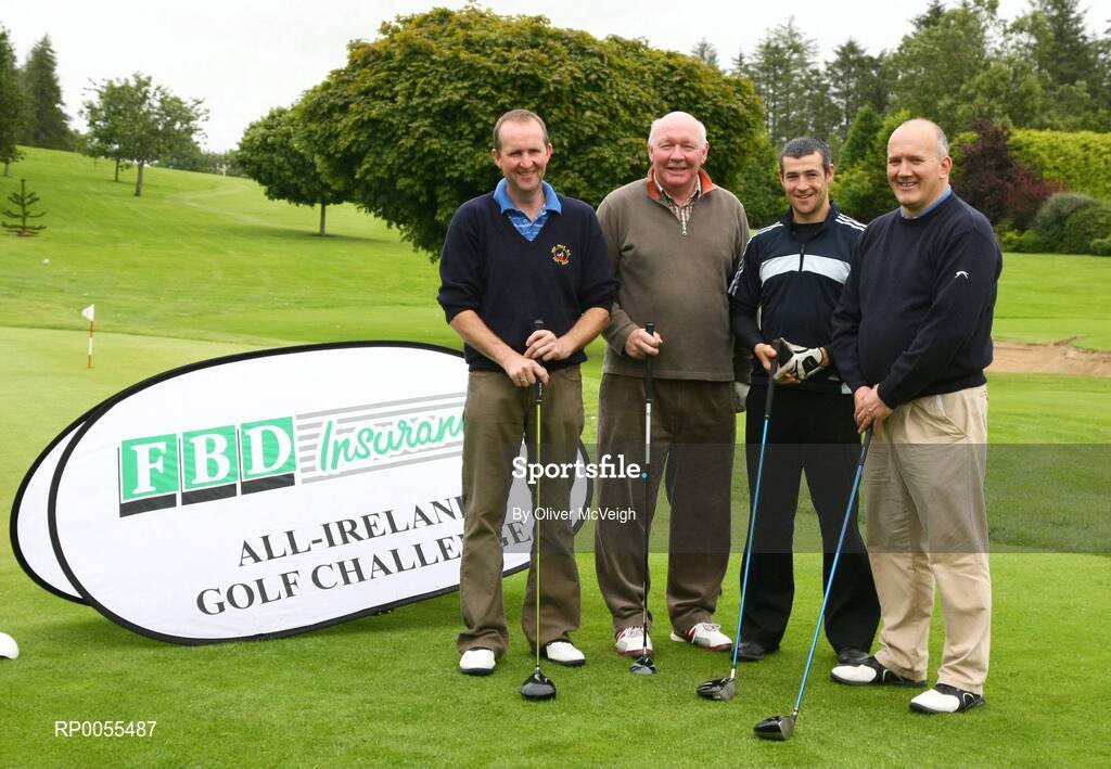 18 July 2008; The Crosserlough GFC team, Cavan, during the FBD GAA Golf Challenge, Ulster Final. Current GAA stars and all-time legends were on hand to tee off the competition, which is now in its ninth year and allows GAA clubs from across Ireland and abroad to compete for an All-Ireland title on a completely level par, without restrictions. Killymoon Golf Club, Cookstown, Co. Tyrone. Picture credit: Oliver McVeigh / SPORTSFILE
