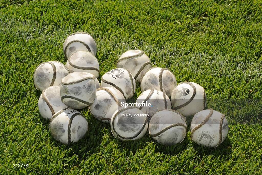 19 July 2008; Training sliothars on the pitch before the game. GAA Hurling All-Ireland Senior Championship Qualifier - Round 4, Offaly v Waterford, Thurles, Co. Tipperary. Picture credit: Ray McManus / SPORTSFILE