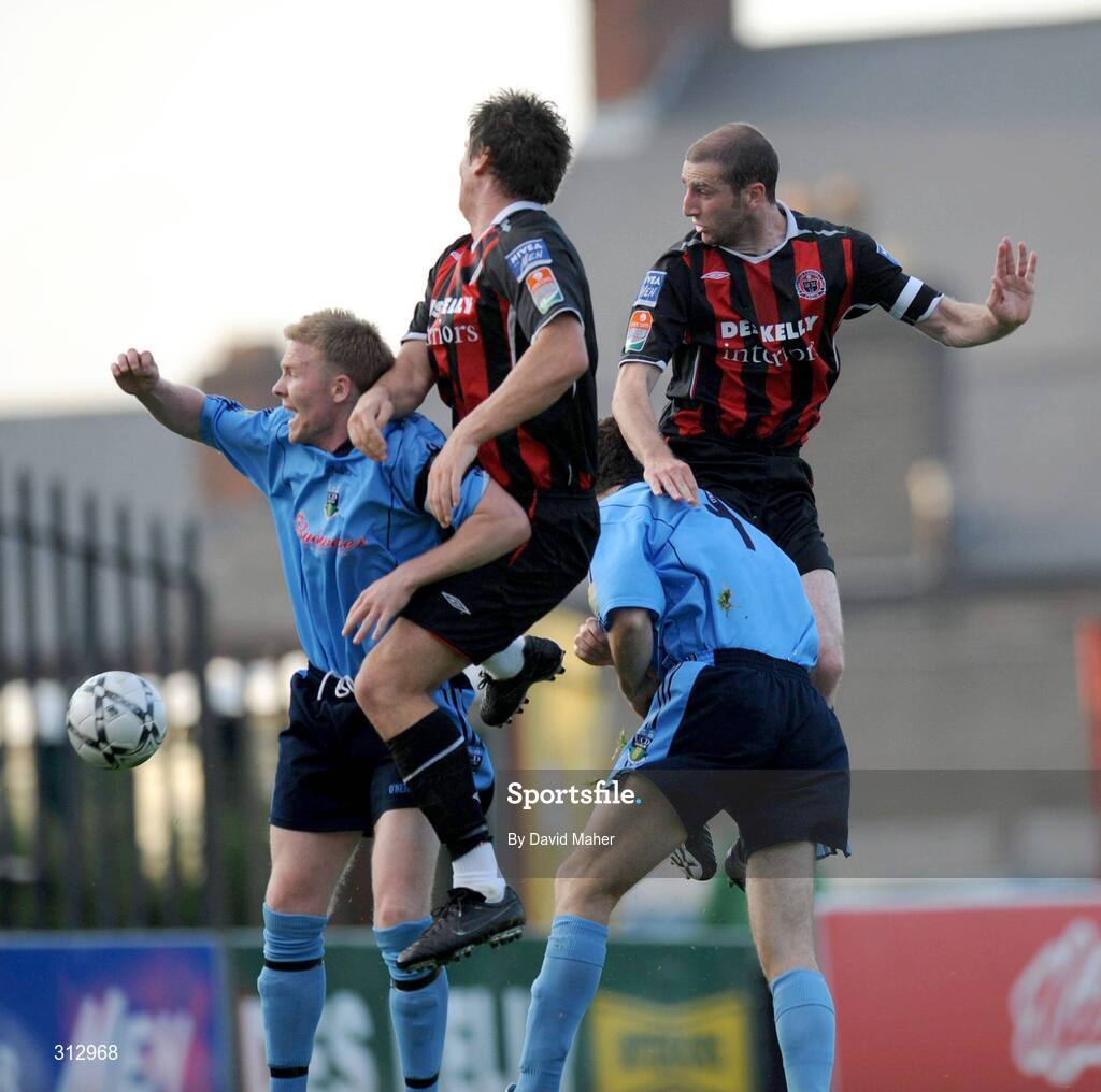 25 July 2008; Owen Heary, right, Bohemians, scores his side's first goal. eircom league Premier Division, Bohemians v UCD, Dalymount Park, Dublin. Picture credit: David Maher / SPORTSFILE