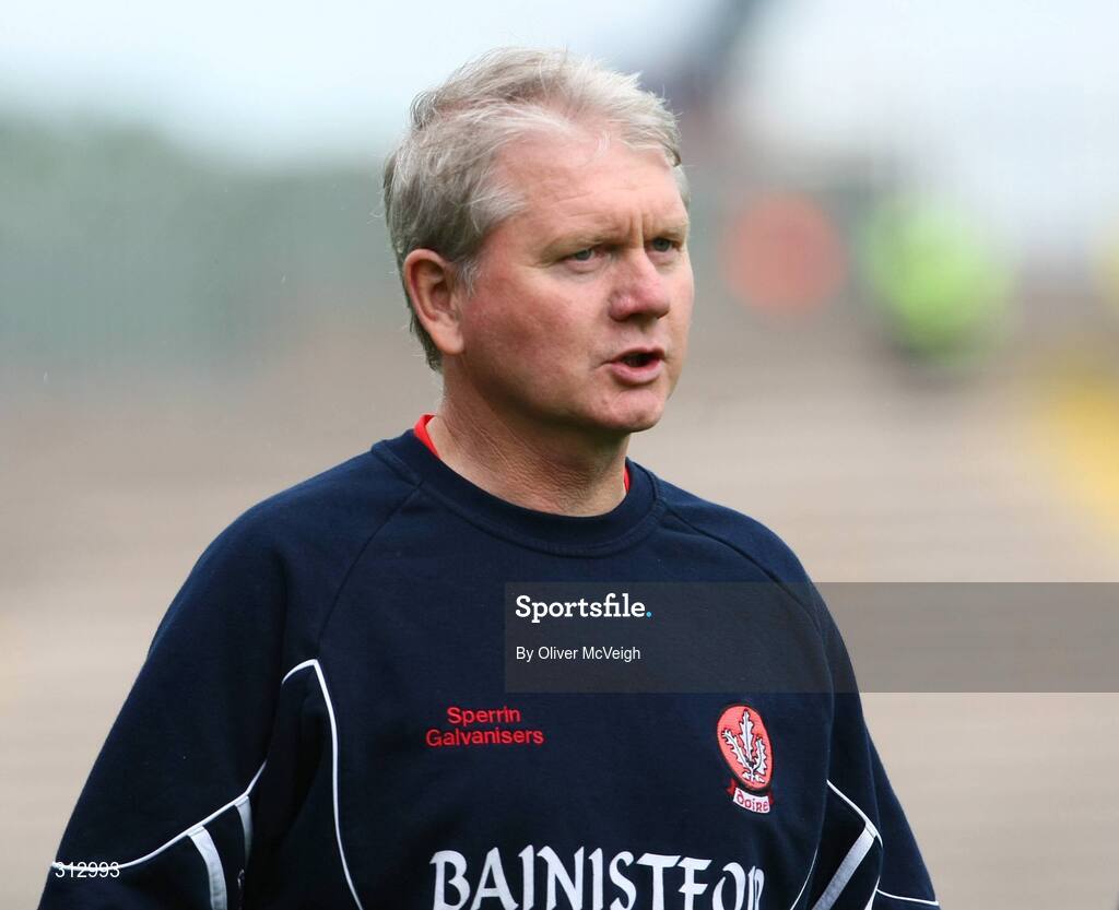 19 July 2008; Derry manager Paddy Crozier. GAA Football All-Ireland Senior Championship Qualifier - Round 1, Monaghan v Derry. Clones, Co. Monaghan. Picture credit: Oliver McVeigh / SPORTSFILE