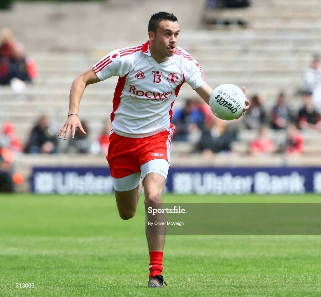 29 June 2008; Kyle Coney, Tyrone. ESB Ulster Minor Football Championship semi-final, Cavan v Tyrone, St Tighearnach's Park, Clones, Co. Monaghan. Picture credit: Oliver McVeigh / SPORTSFILE