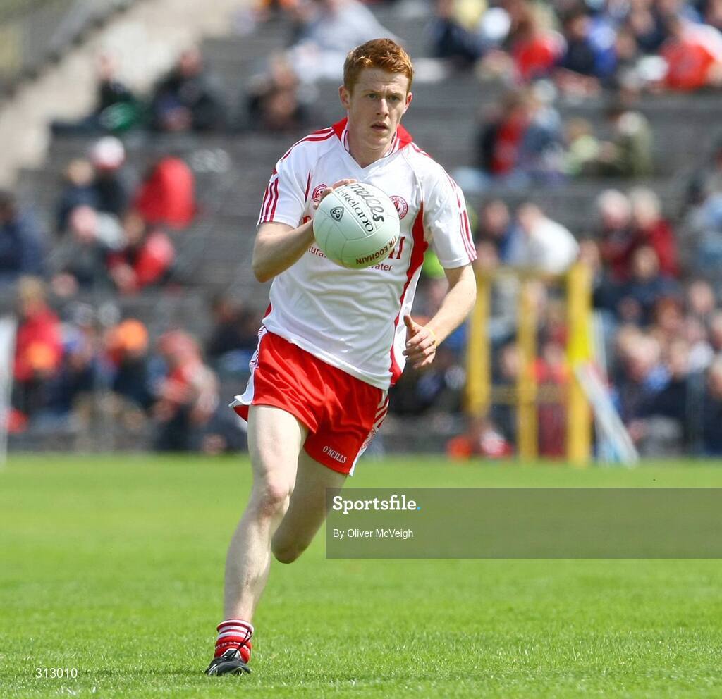 29 June 2008; Niall McKenna, Tyrone. ESB Ulster Minor Football Championship semi-final, Cavan v Tyrone, St Tighearnach's Park, Clones, Co. Monaghan. Picture credit: Oliver McVeigh / SPORTSFILE