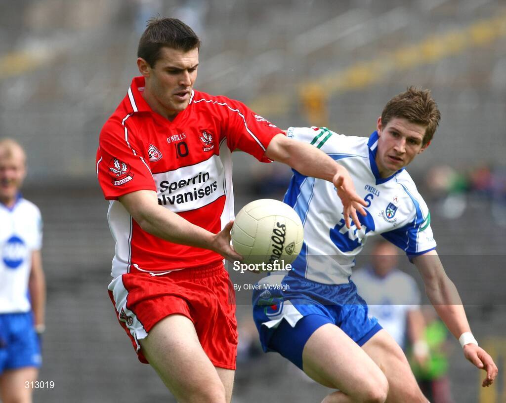 19 July 2008; Mark Lynch, Derry. GAA Football All-Ireland Senior Championship Qualifier - Round 1, Monaghan v Derry. Clones, Co. Monaghan. Picture credit: Oliver McVeigh / SPORTSFILE
