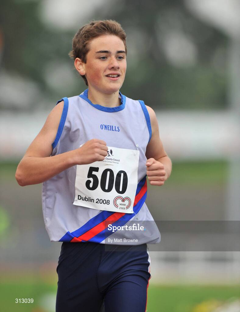 25 July 2008; Stephen Gibney, from Dublin, on his way to winning the Boys 800m. Morton Memorial Games, Morton Stadium, Santry, Co. Dublin Picture credit: Matt Browne / SPORTSFILE