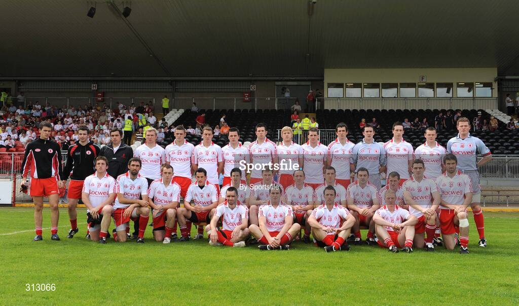 26 July 2008; The Tyrone squad. GAA Football All-Ireland Senior Championship Qualifier - Round 2, Tyrone v Westmeath, Healy Park, Omagh, Co. Tyrone. Photo by Sportsfile