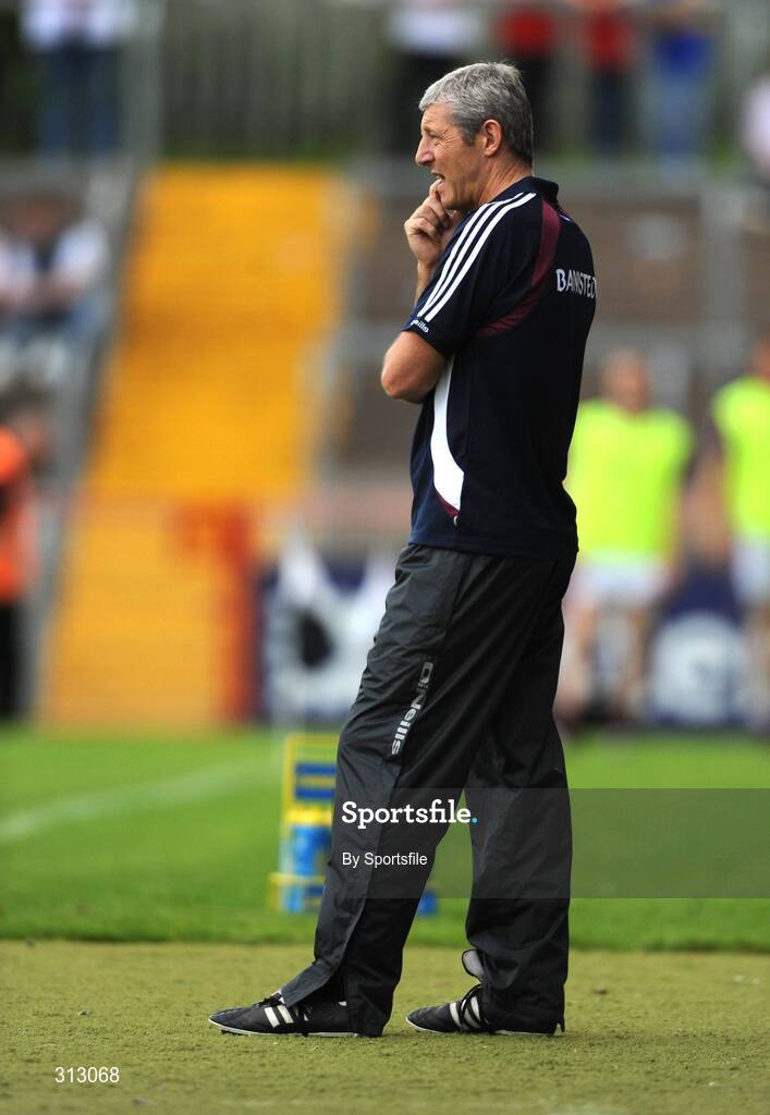 26 July 2008; Westmeath manager Tomas O'Flatharta during the game. GAA Football All-Ireland Senior Championship Qualifier - Round 2, Tyrone v Westmeath, Healy Park, Omagh, Co. Tyrone. Photo by Sportsfile