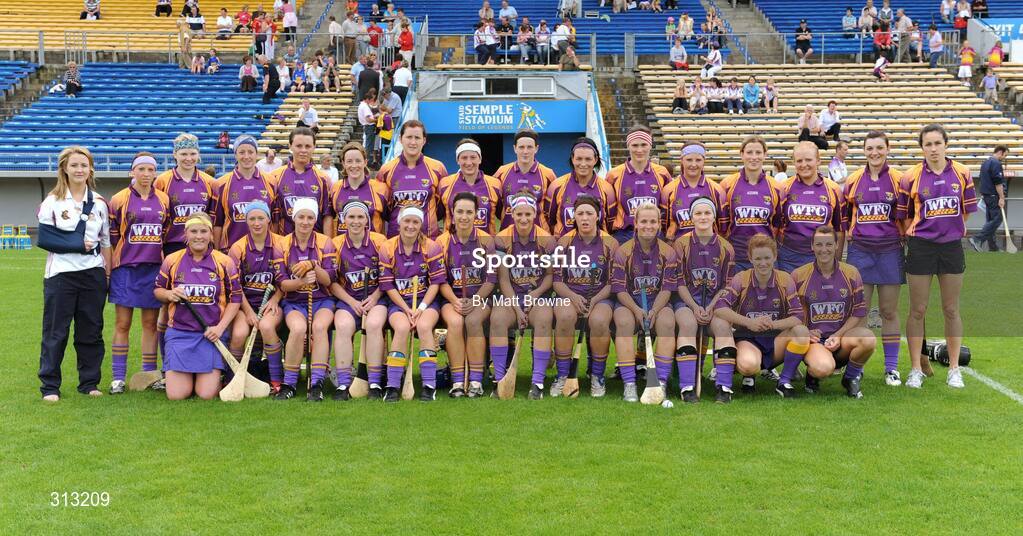 26 July 2008; The Wexford squad. Gala All-Ireland Senior Camogie Championship, Tipperary v Wexford, Semple Stadium, Thurles, Co. Tipperary. Picture credit: Matt Browne / SPORTSFILE