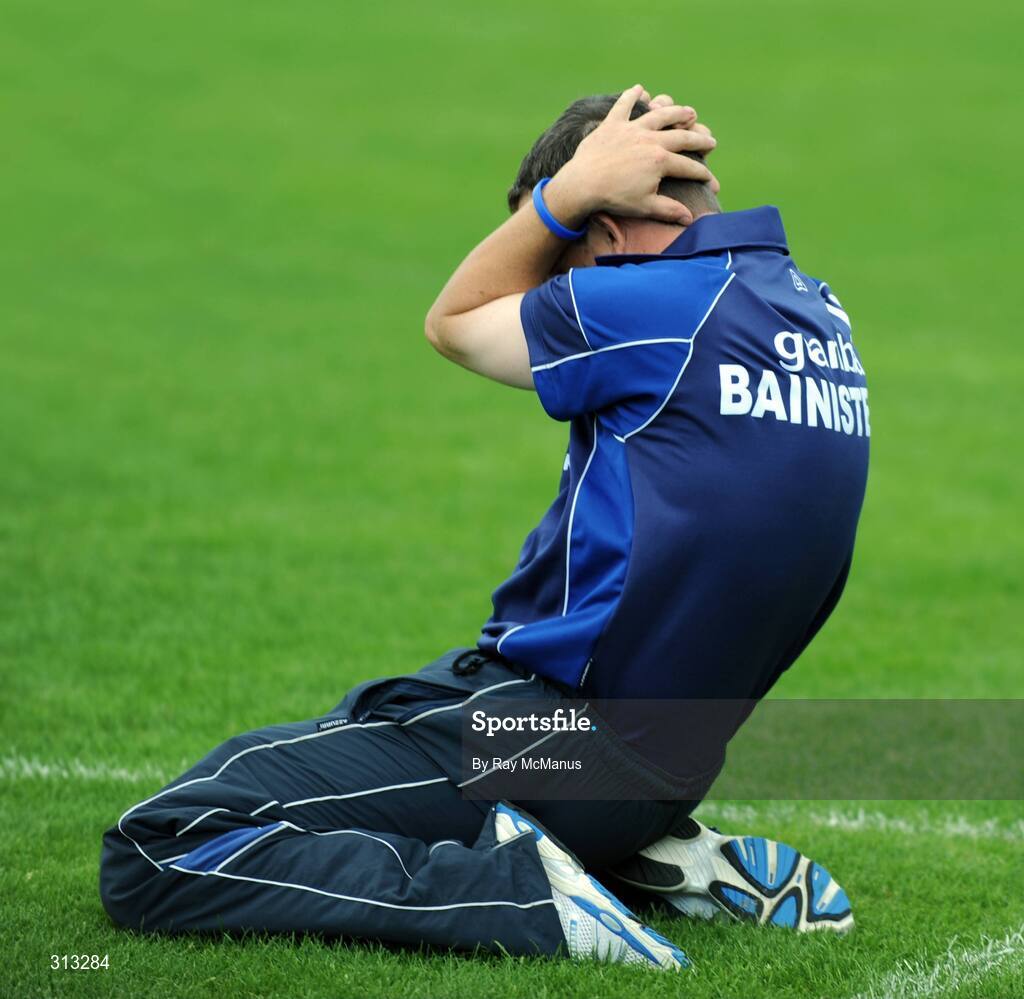 27 July 2008; Waterford manager Davy Fitzgerald celebrates his side's victory. GAA Hurling All-Ireland Senior Championship Quarter-Final, Wexford v Waterford, Semple Stadium, Thurles, Co. Tipperary. Picture credit: Ray McManus / SPORTSFILE