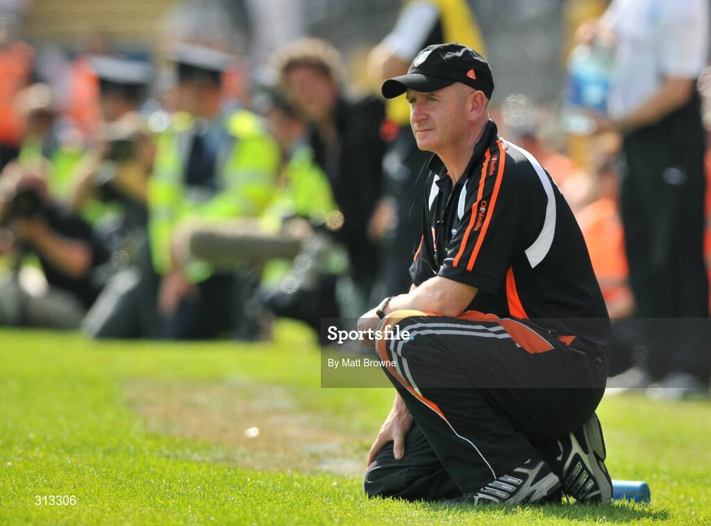 27 July 2008; Armagh manager Peter McDonnell. GAA Football Ulster Senior Championship Final, Armagh v Fermanagh, St Tighearnach's Park, Clones, Co. Monaghan. Picture credit: Matt Browne / SPORTSFILE
