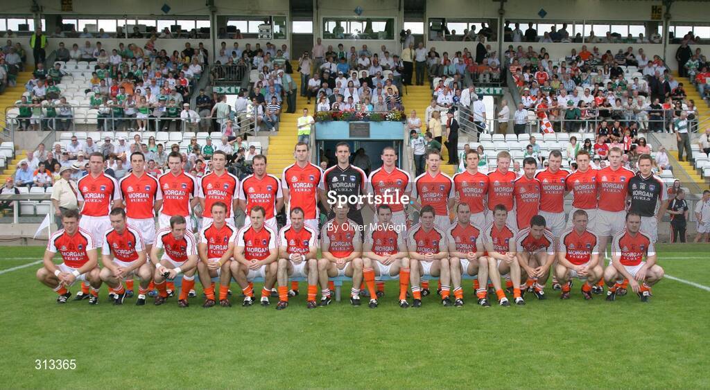 27 July 2008; The Armagh squad. GAA Football Ulster Senior Championship Final replay, Armagh v Fermanagh, St Tighearnach's Park, Clones, Co. Monaghan. Picture credit: Oliver McVeigh / SPORTSFILE *** Local Caption *** S0807107 Armagh v Fermanagh OMcV