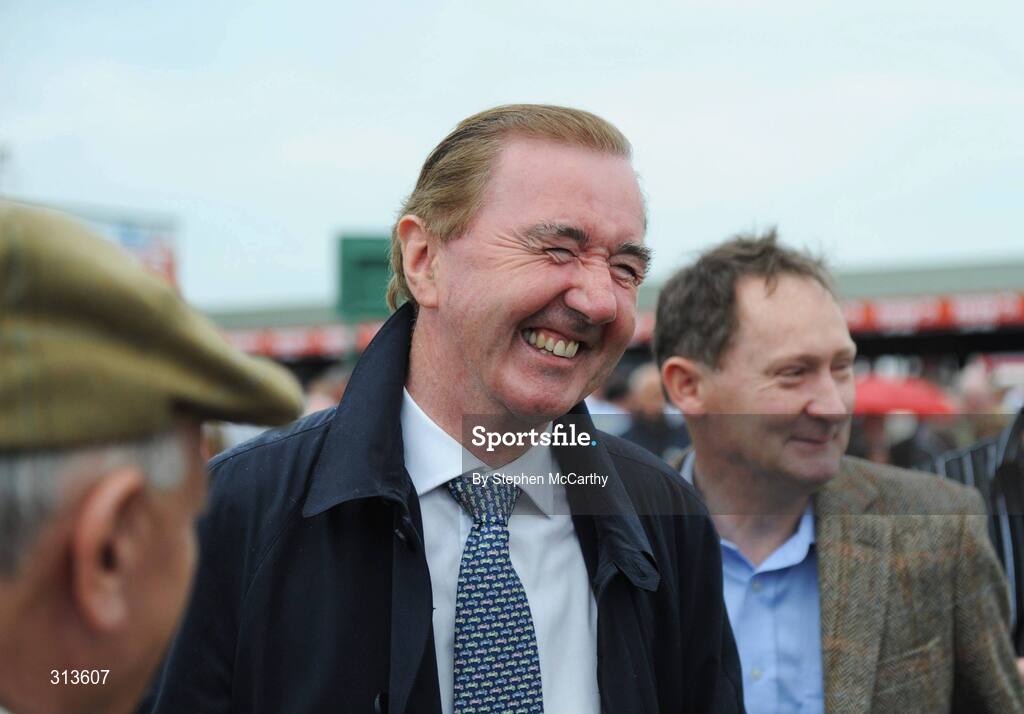 28 July 2008; A delighted Dermot Weld after he sent Broad Meaning out to win the the GPT Access Equipment EBF Maiden Stakes. Galway Racing Fesitval - Monday, Ballybrit, Galway. Picture credit: Stephen McCarthy / SPORTSFILE