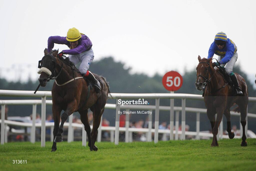 28 July 2008; Majestic Concorde, with Mr. Robbie McNamara up, race clear of the rest of the field on their way to winning the Galway Handicap. Galway Racing Fesitval - Monday, Ballybrit, Galway. Picture credit: Stephen McCarthy / SPORTSFILE