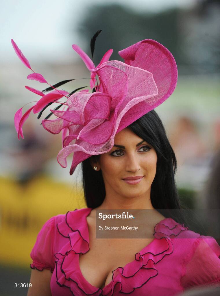 28 July 2008; Linda Duffy, from Ballybrit, Co. Galway, during the opening day of the Galway Racing Festival. Galway Racing Fesitval - Monday, Ballybrit, Galway. Picture credit: Stephen McCarthy / SPORTSFILE