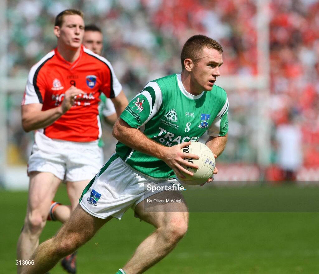 27 July 2008; Martin McGrath, Fermanagh. GAA Football Ulster Senior Championship Final replay, Armagh v Fermanagh, St Tighearnach's Park, Clones, Co. Monaghan. Picture credit: Oliver McVeigh / SPORTSFILE *** Local Caption *** S0807107 Armagh v Fermanagh OMcV