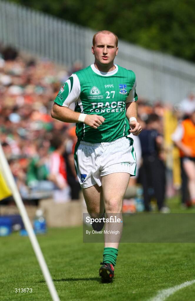 27 July 2008; Shaun Doherty, Fermanagh. GAA Football Ulster Senior Championship Final replay, Armagh v Fermanagh, St Tighearnach's Park, Clones, Co. Monaghan. Picture credit: Oliver McVeigh / SPORTSFILE *** Local Caption *** S0807107 Armagh v Fermanagh OMcV