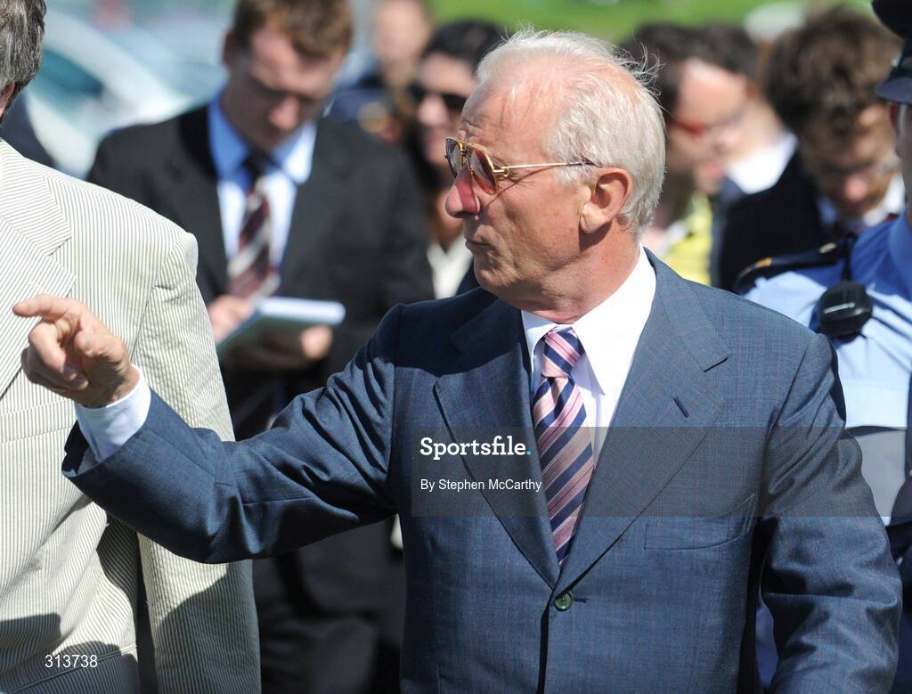 29 July 2008; Republic of Ireland manager Giovanni Trapattoni arrives for the second day of the Galway Racing Festival. Galway Racing Fesitval - Tuesday, Ballybrit, Galway. Picture credit: Stephen McCarthy / SPORTSFILE