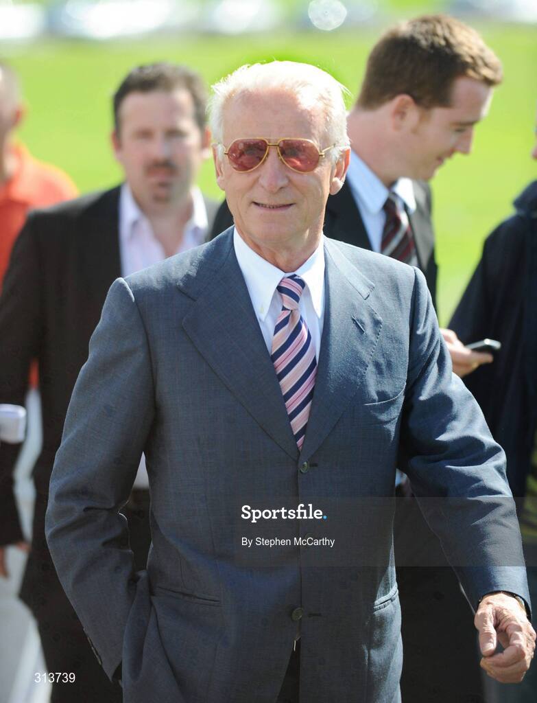 29 July 2008; Republic of Ireland manager Giovanni Trapattoni arrives for the second day of the Galway Racing Festival. Galway Racing Fesitval - Tuesday, Ballybrit, Galway. Picture credit: Stephen McCarthy / SPORTSFILE