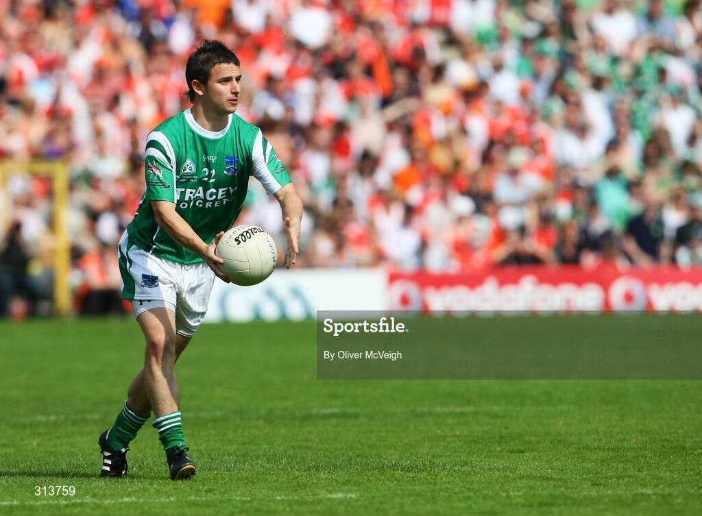 27 July 2008; Shane McCabe, Fermanagh. GAA Football Ulster Senior Championship Final replay, Armagh v Fermanagh, St Tighearnach's Park, Clones, Co. Monaghan. Picture credit: Oliver McVeigh / SPORTSFILE *** Local Caption *** S0807107 Armagh v Fermanagh OMcV