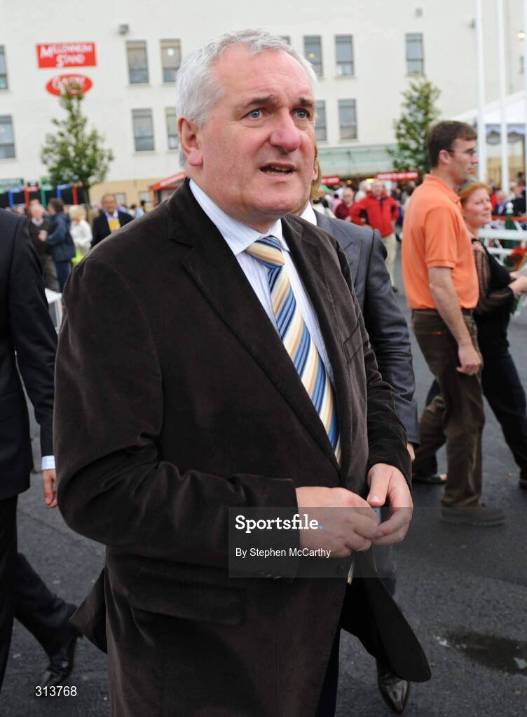 29 July 2008; Bertie Ahern T.D., during the second day of the Galway Racing Festival. Galway Racing Fesitval - Tuesday, Ballybrit, Galway. Picture credit: Stephen McCarthy / SPORTSFILE